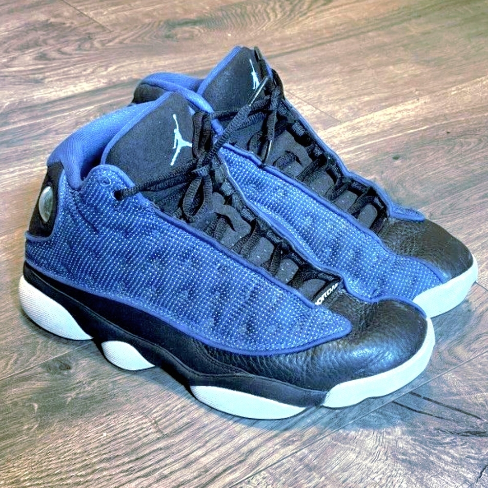 Blue and Black Sneakers